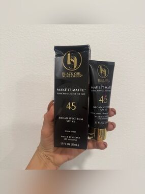 Black Girl Sunscreen Make It Matte SPF 45 Broad Spectrum Ultra Sheer Bundle of 2